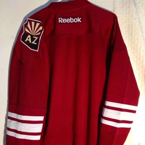 REEBOK ARIZONA COYOTES PREMIER JERSEY Red Size S, M,L,XL,2X NEW w TAGS - Picture 3 of 5